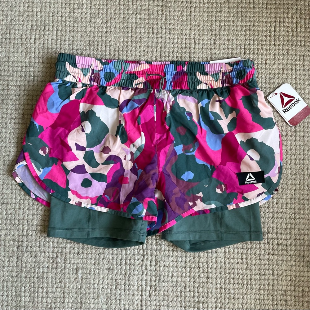 Reebok 2-in-1 Running Athletic Shorts NWT